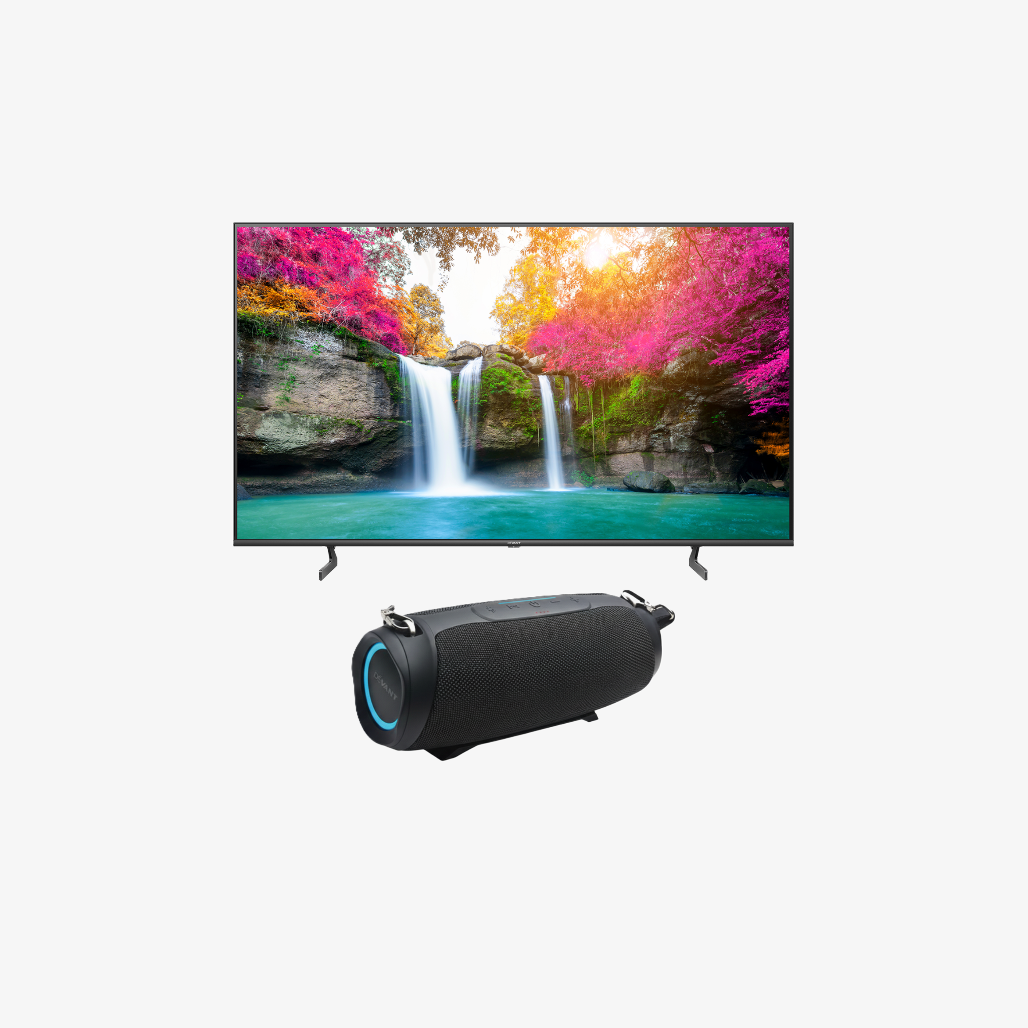 Bundle Promo: Devant TV Quantum UHD 50-Inch (50QUHV05) + Portable Bluetooth Speaker (Sonique Surf)