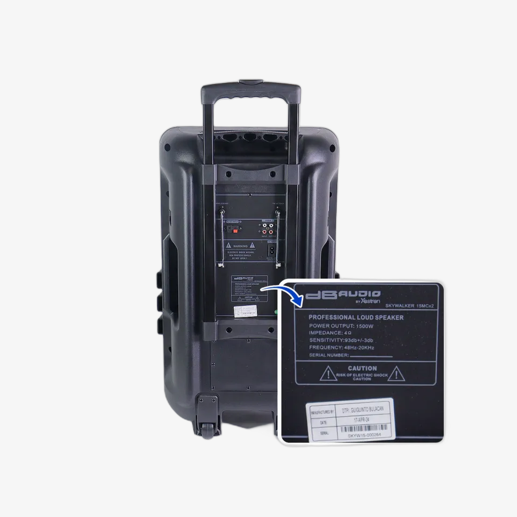 Promo: DB AUDIO BT MOBILE BOX 15-INCH W/TROLLEY 15-INCH