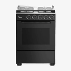 MIDEA GASRANGE 3+1 50CM BLACK W/RT (63GSR050MMER-B1)