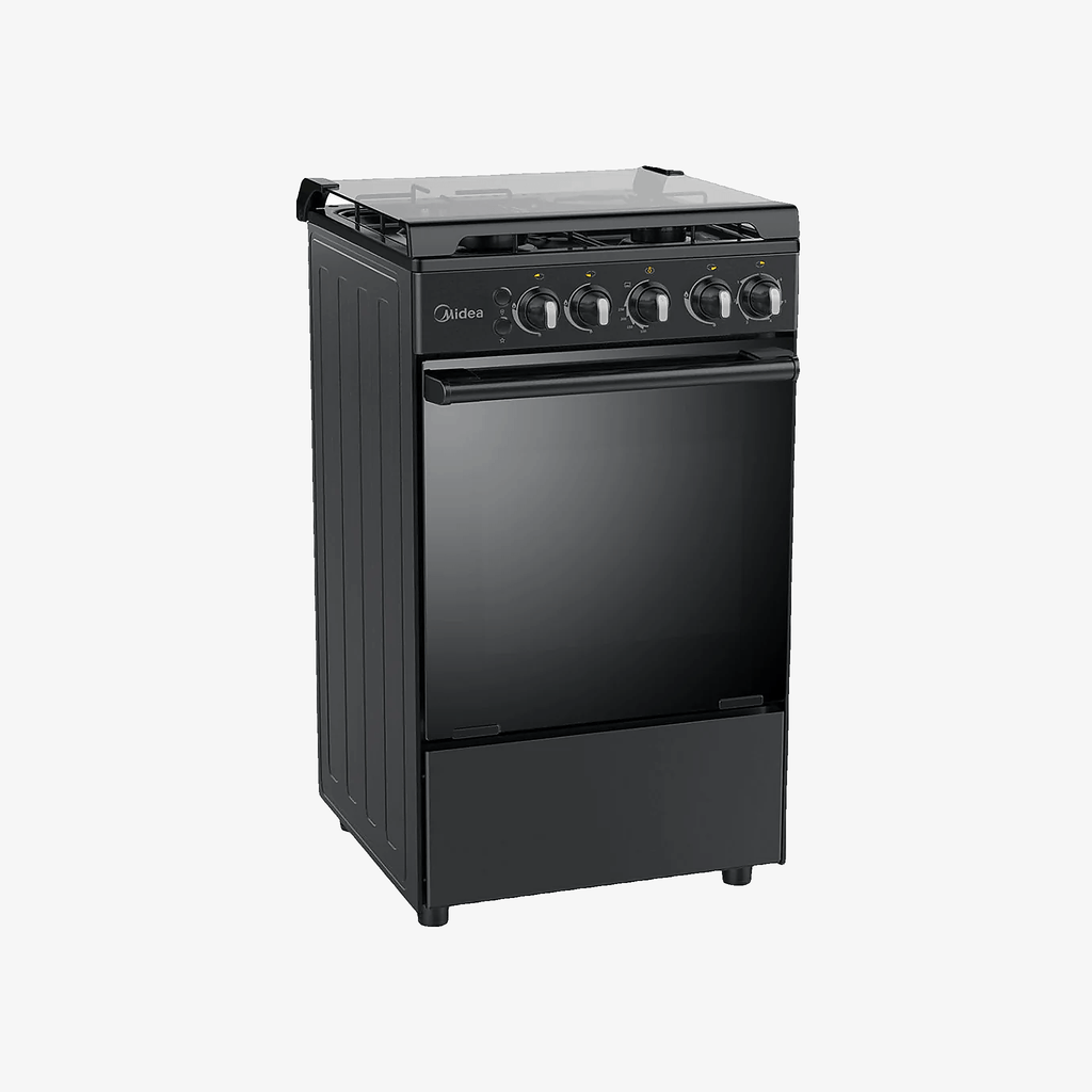 Promo: MIDEA GASRANGE 3+1 50CM BLACK W/RT