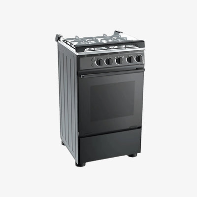 Midea Gas Range 4 Burner 50cm Black w/ RT (63GSR050MMGR-B1)