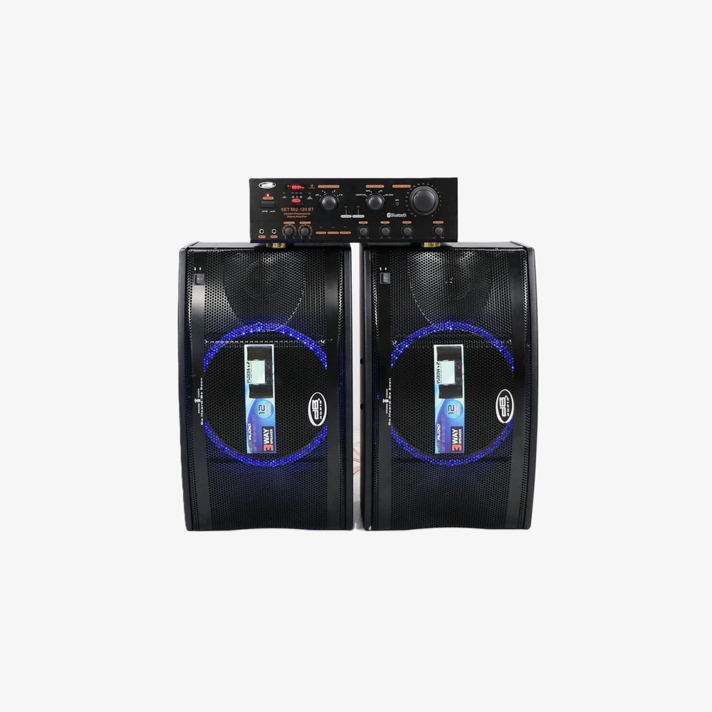 Promo: DB AUDIO AMP & SPK SET 12-INCH 1500W USB BT