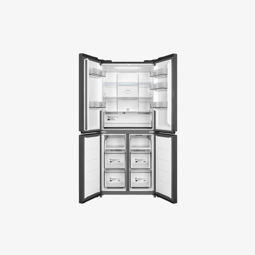 Midea Refrigerator 14.4 CuFt Multi Door Jet Black (MDRF550FGH28)