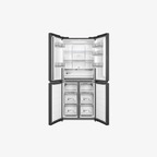 Midea Refrigerator 14.4 CuFt Multi Door Jet Black (MDRF550FGH28)