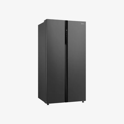 Midea 19.6cu.ft. Side-by-Side No Frost Inverter Refrigerator Gray