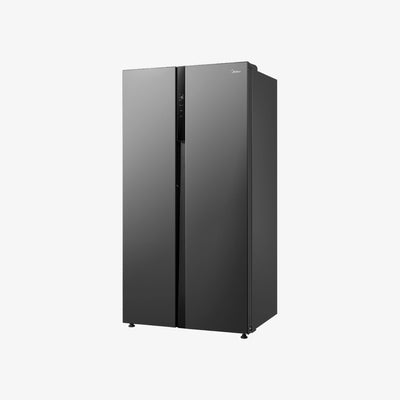 Midea 19.6cu.ft. Side-by-Side No Frost Inverter Refrigerator Gray - second image
