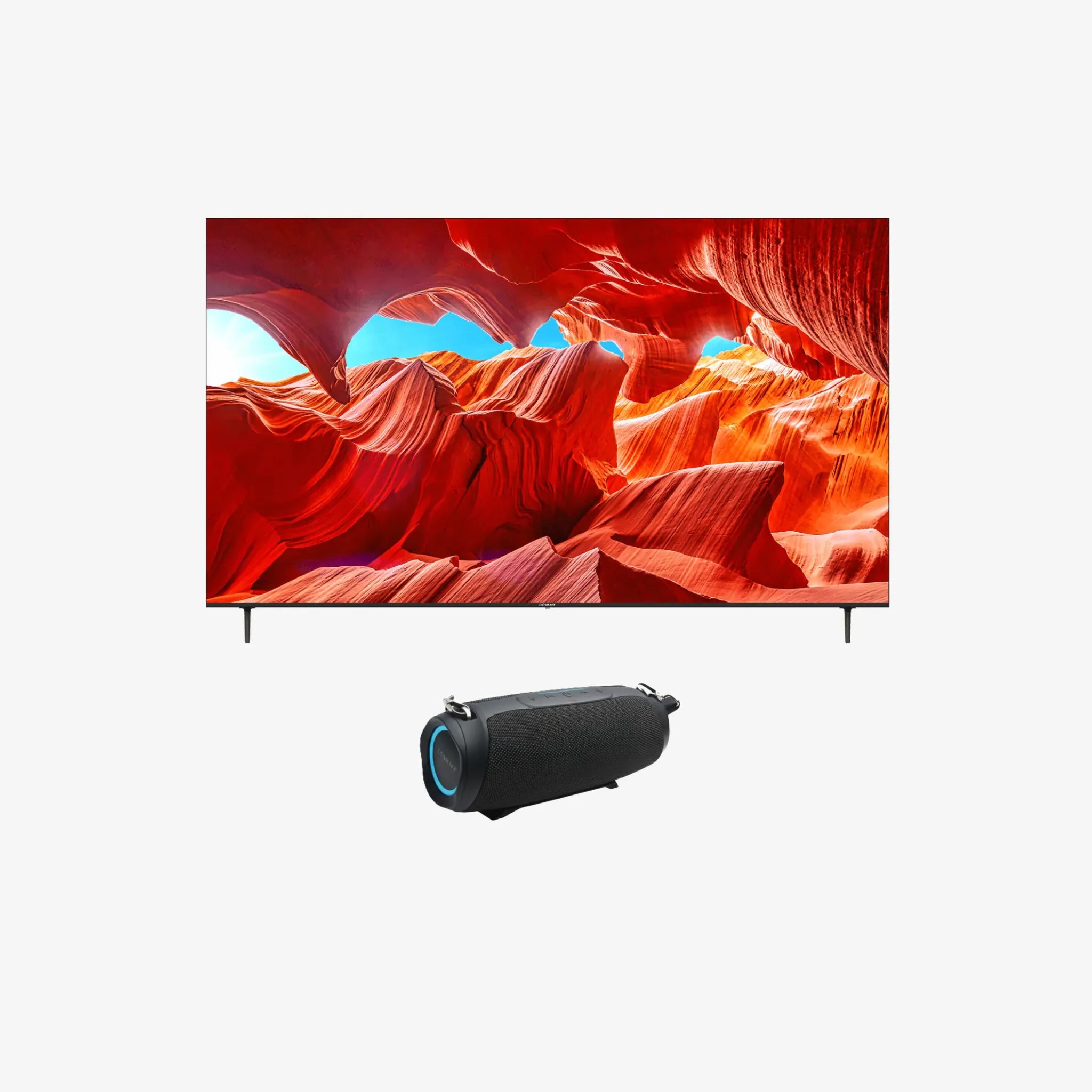 Bundle Promo : Devant UHD TV 85-Inch (85UHW201) + Devant Portable Bluetooth Speaker (SONIQUE SURF)