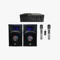 Bundle Promo: DB Audio Amplifier 1200W, USB, Equalizer, BT (EQ-AMP-506-12BT) + Speaker 12-Inch 1500W x2 LED Light (BLUE EDGE 1233) + Rechargeable Wireless Mic (MC-UHF-202R)
