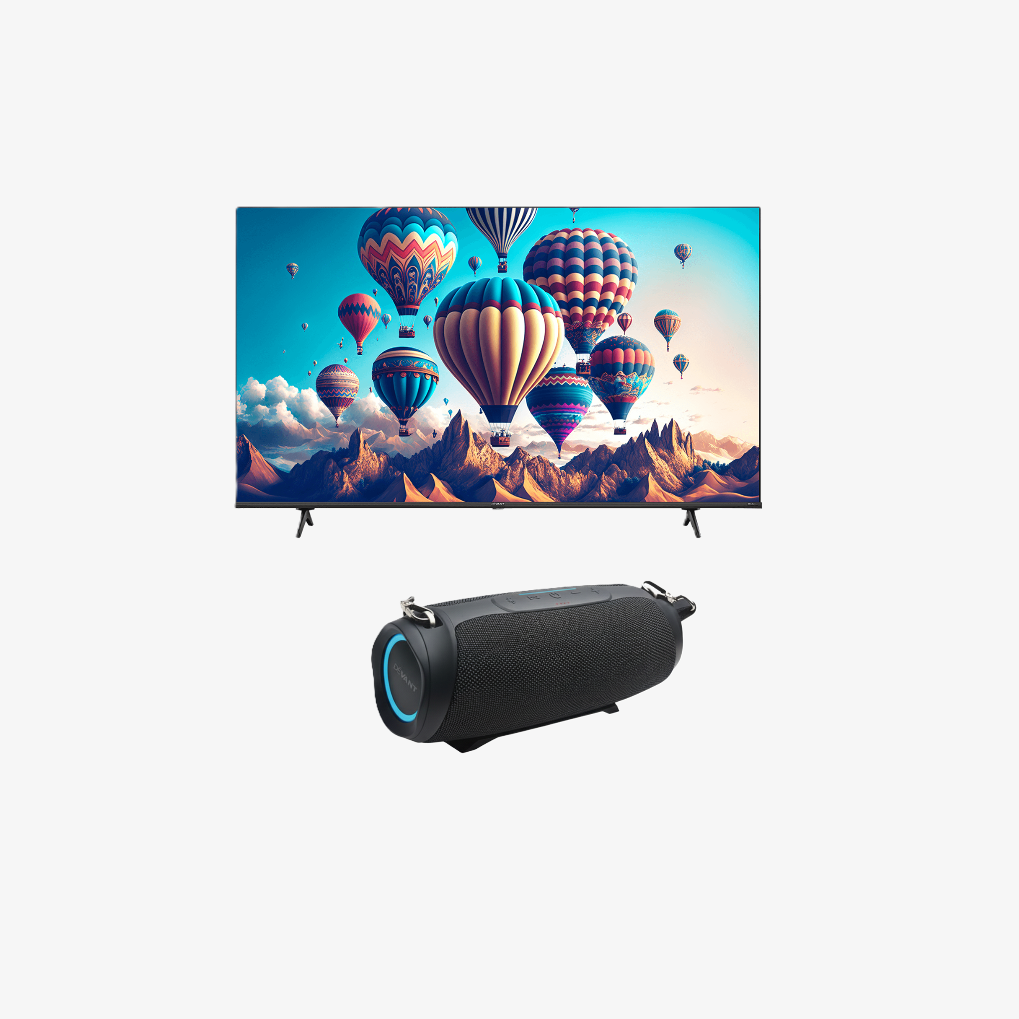 Bundle Promo : DEVANT TV UHD 75-INCH                      (75UHD205       ) + PORTABLE BLUETOOTH SPEAKER     (SONIQUE SURF   )