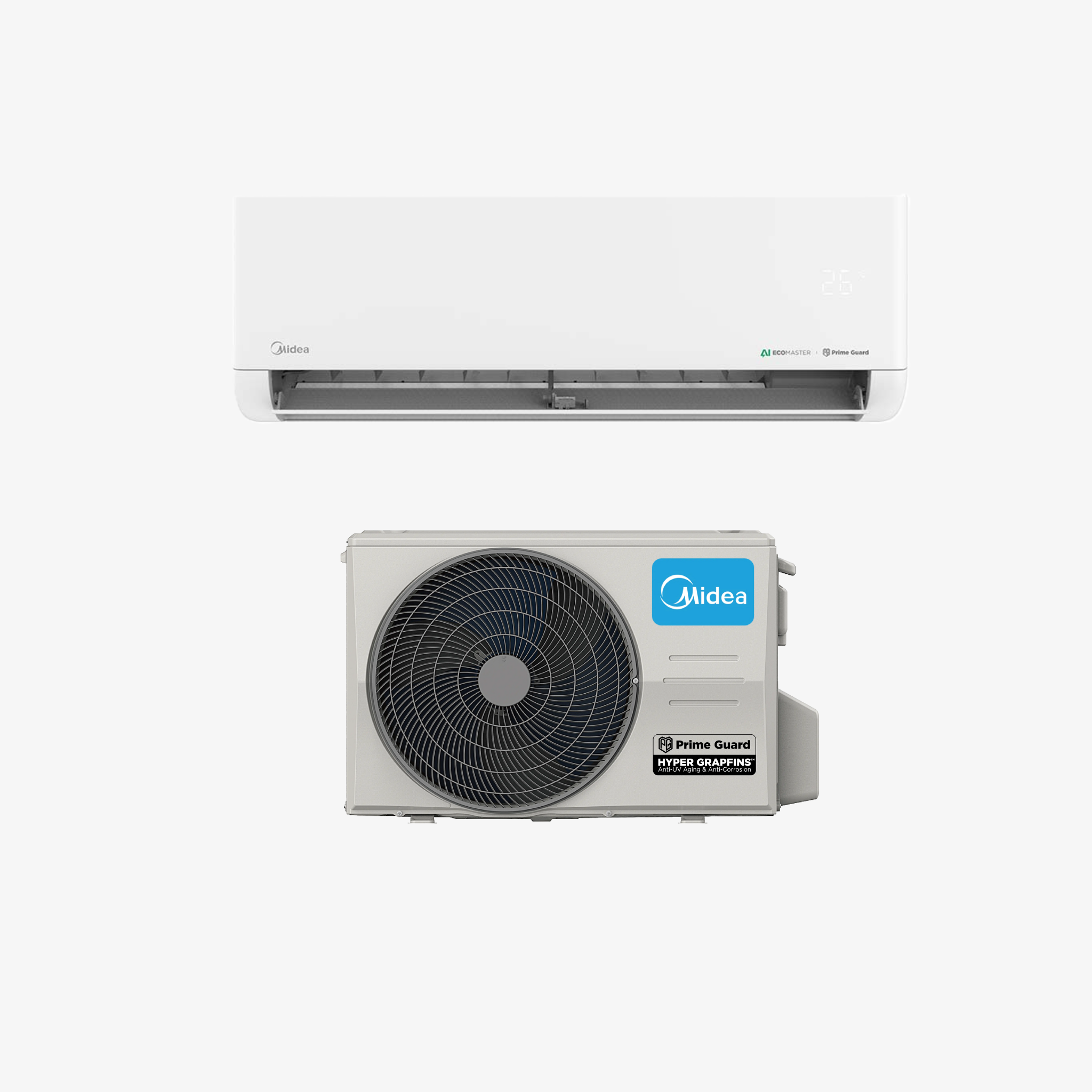 Bundle Promo: Midea Split Celest HW INV 2.0HP (42AST020KEIV-F4) + Condensing Celest HW INV 2.0HP (38AST020KEIV-F4)